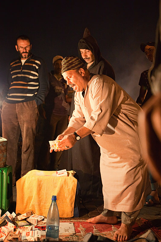  Story teller on Place Jemaa el Fna   Morocco